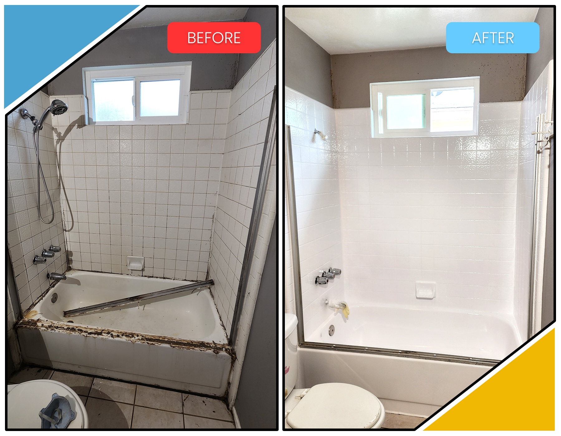 Bathtub and shower ceramic tile reglazing Los Angeles Zipcode 90004