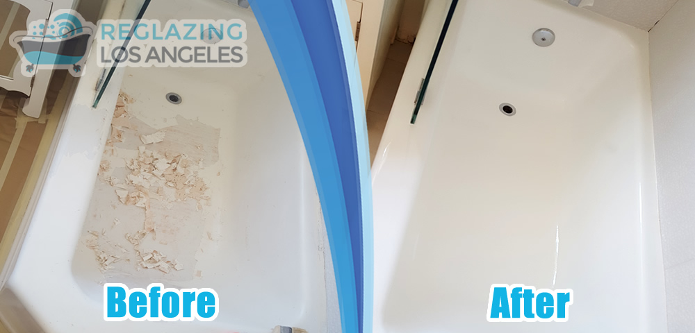 bathtub before after refinish service